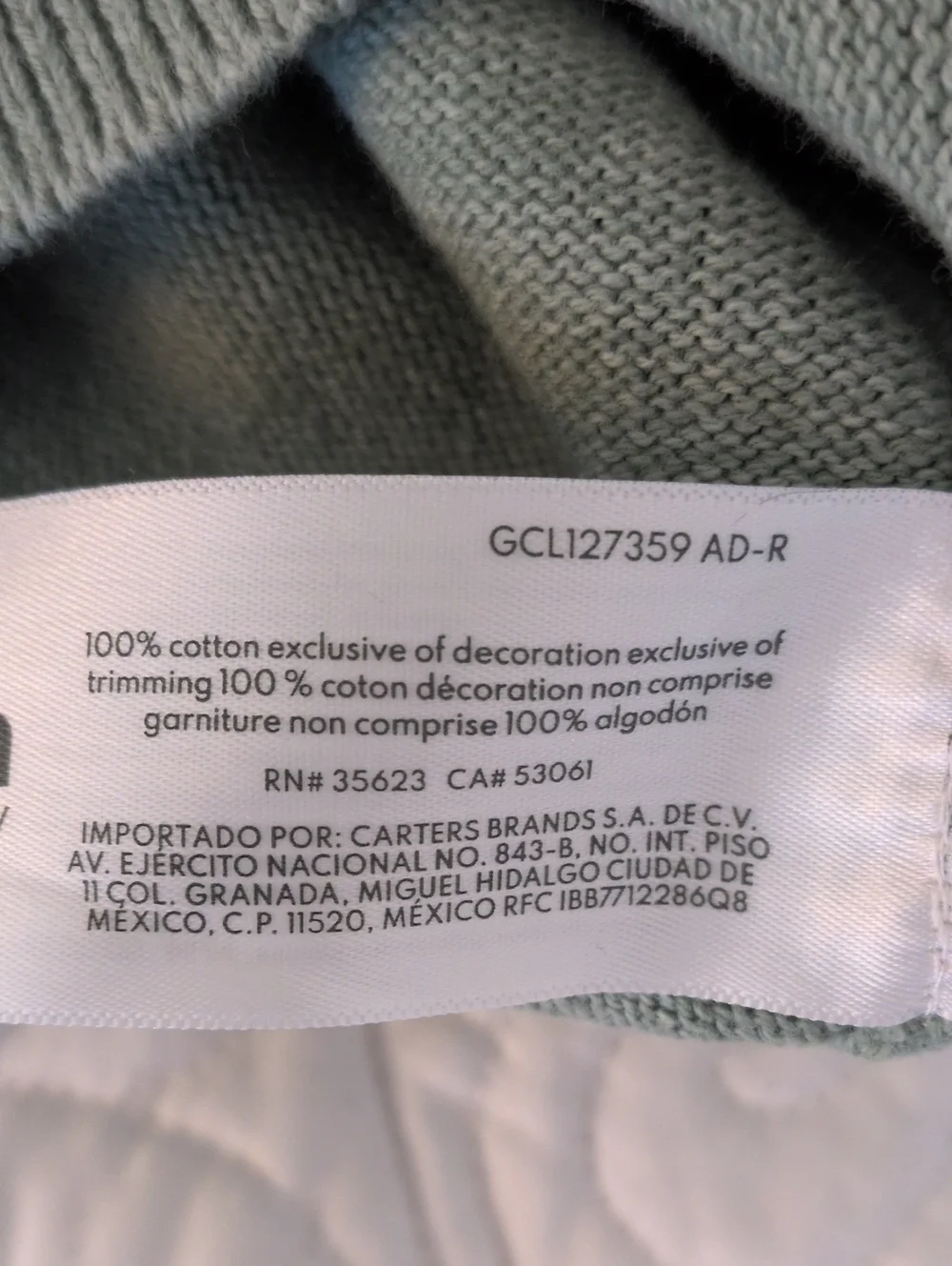 Carter's Apples And Flowers Sweater